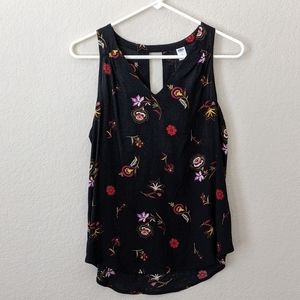 Sleeveless Floral Blouse